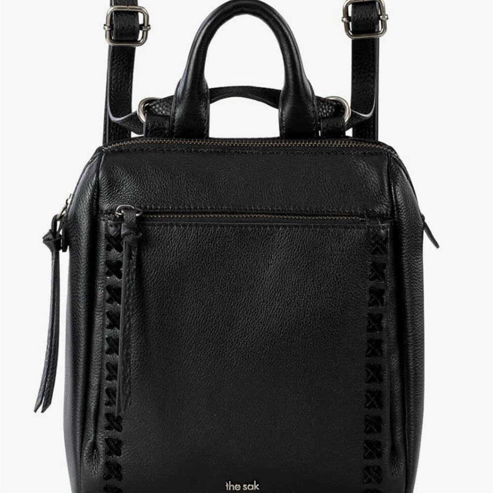The Sak Black Loyola Mini Leather Bag